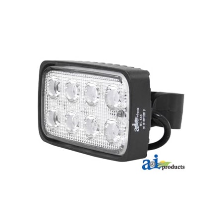 A & I Products Work Lamp, LED; Rectangle, Flood, Side Mount 7" x5" x4" A-WL640